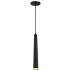 NUVO 62-828 (MELROSE 12W LED 16" PENDANT) Melrose - 12 Watt - 16" - LED Pendant - Matte Black and Brushed Brass Finish