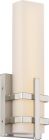 Nuvo 62/871 Grill; Single LED Wall Sconce; Polished Nickel Finish