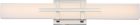 Nuvo 62/872 Grill; Double LED Wall Sconce; Polished Nickel Finish