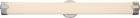 Nuvo 62/925 Loop 36 in.; LED Wall Sconce; Brushed Nickel Finish White Acrylic Lens