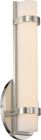 Nuvo 62/931 Slice; Single LED Wall Sconce; Polished Nickel Finish