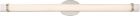 Nuvo 62/935 Slice 36 in.; LED Wall Sconce; Polished Nickel Finish White Acrylic Lens