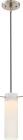 Nuvo 62/953 Pulse; LED Mini Pendant with White Opal Glass; Brushed Nickel Finish