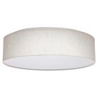 NUVO 62-998 15LED DECOR CCT SEL 3K/4K/5K 15 inch; CCT Selectable; Fabric Drum LED Decor Flush Mount Fixture; Beige Fabric Shade; Acrylic Diffuser