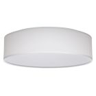 NUVO 62-999 15 LED DECOR CCT SEL 3K/4K/5K 15 inch; CCT Selectable; Fabric Drum LED Decor Flush Mount Fixture; White Fabric Shade; Acrylic Diffuser