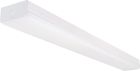 NUVO 65/1143 LED 4 ft.; Wide Strip Light; 40W; 5000K; White Finish; with Knockout and Sensor