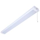 NUVO 65-1213 (4FT 39W LED WRAP W/PULL CHAIN) LED 4 Foot Wrap with Pull Chain - 39 Watts - 27K/30K/35K/40K/50K CCT Selectable - White Finish - 120 Volt