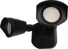 Nuvo 65/220 LED Security Light; Dual Head; Black Finish; 4000K