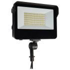 NUVO 65-542 LED WATT/CCT SELECTABLE FLOOD LED Tempered Glass Flood Light with Bypassable Photocell; CCT Selectable 3K/4K/5K; Wattage Adjustable 45W/60W/80W; ColorQuick and PowerQuick Technology; Bronze Finish
