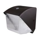 NUVO 65/656 40W LED SMALL WALL PACK 40 Watt Small LED Wall Pack with Integrated Bypassable Photocell; CCT Selectable; 120-277 Volts; Dusk to Dawn Security Lighting; IP65; Bronze Finish