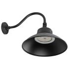 NUVO 65/661 LED Gooseneck; 30W/40W/50W; CCT Selectable 3K/4K/5K; Black; 120-277V; With Photocell