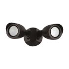NUVO 65/712 LED 2 BULLET HEAD SECURITY LGT LED Security Light; Dual Head; Bronze Finish; 3000K