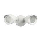 NUVO 65/716 LED 2 BULLET HEAD SECURITY LGT LED Security Light; Dual Head; White Finish; 4000K