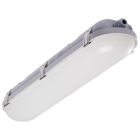 NUVO 65-838 (2' VAPOR PROOF W/EM & SENSOR) 20 Watt LED 2 Foot Linear Vapor Proof Fixture - Emergency Battery - Integrated Microwave Sensor - 3K/4K/5K CCT Selectable - 120-347 Range Voltage