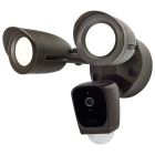 NUVO 65-902R1 (BULLET SEC LGT W/ CAMERA - BZ) Starfish - Bullet SMART Security Light w/Camera - 20 Watt - 3000K CCT - Bronze Finish - 120-277 Volt