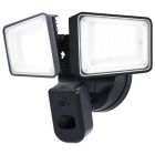NUVO 65-921 (RECT SEC LGT W/ CAM-BLACK) 36 Watt Rectangular Outdoor SMART Security Light with Camera - Starfish Enabled - Tunable White - Black Finish