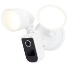 NUVO 65-930 (BULLET SEC LGT W/ CAM-WHI) 20 Watt Bullet Outdoor SMART Security Light with Camera - Starfish Enabled - 3K/4K/5K CCT Selectable - White Finish