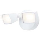 NUVO 65-995 (LED 2 HEAD SECURITY FLOOD) LED Security Light - Dual Head - Field Selectable - White Finish