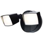 NUVO 65-996 (LED 2 HEAD SECURITY FLOOD) LED Security Light - Dual Head - Field Selectable - Black Finish