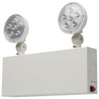 NUVO 67-132 (EMERG LIGHT DH - NYC) Emergency Light, 90min Ni-Cad backup, 120-277V, Dual Head, Universal Mounting, Steel/NYC