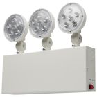 SATCO 67/133 EMERG LIGHT TH - NYC Emergency Light, 90min Ni-Cad backup, 120/277V, Tri Head, Universal Mounting, Steel/NYC