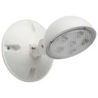 NUVO 67-136 (REMOTE EMERG LIGHT WP) Remote Emergency Light, Low-Voltage Backup, Single Head, White Finish, Wet Location Rated