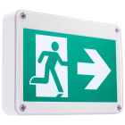 Nuvo 67-560 (EX SIGN-CAN-WET) Running Man Green Exit Sign - 120/347V - 2HR backup - Single/Dual Face - Universal Mounting - Wet Location