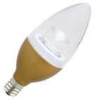 Halco 80789 B11CL3/827/BR/LED;LED B11 BRASS 3W 2700K DIMMABLE E12