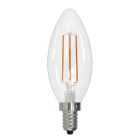 Bulbrite 862307 LED5B11/40K/FIL/E12/3-4PK 5W LED B11 4000K FILAMENT E12 CLEAR FULLY COMPATIBLE DIMMING 4PK