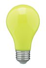 Satco S14987 8A19/Yellow/LED/E26/120V 8W A19 LED; Ceramic Yellow; Medium base; 360 deg. beam spread; 120V