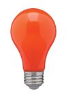 Satco S14988 8A19/ORANGE/LED/E26/120V 8W A19 LED; Ceramic Orange; Medium base; 360 deg. beam spread; 120V