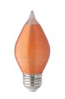 Satco S23412 4C15/LED/A/E26/21K/120V 4W C15 LED; Satin Spun; Amber; Medium base; 2100K; 240 Lumens; 120V