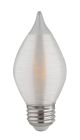 Satco S23413 4C15/LED/SA/E26/27K/120V 4W C15 LED; Satin Spun; Clear; Medium base; 2700K; 300 Lumens; 120V