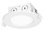 Satco S39055 8.5WLED/DW/EL/4/27K/120V 8.5 watt LED Direct Wire Downlight; Edge-lit; 4 inch; 2700K; 120 volt; Dimmable