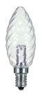 Satco S9155 1W CTD/LED/CRYSTAL/120V/CD 1W LED; BA9 1/2; Clear; 2700K; Candelabra base; 120V