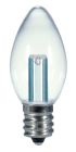 Satco S9156 0.5W C7/CL/LED/120V/CD 0.5W LED; C7; Clear; 2700K; Candelabra base; 120V