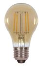Satco S9583 4.5A19/AMB/LED/E26/20K/120V 4.5W A19 LED; Amber; Medium base; 2000K; 380 Lumens; 120V