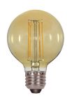 Satco S9584 4.5G25/AMB/LED/E26/20K/120V 4.5W G25 LED; Amber; Medium base; 2000K; 380 Lumens; 120V