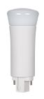 Satco S9863 9WPLV/LED/835/DR/2P 9W LED PL 2-Pin; 3500K; 850 Lumens; G24d base; 50000 Average rated hours; 120 Deg. beam spread