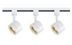 Nuvo TK403 Track Lighting Kit; 12 watt LED; 3000K; 36 degree; Round shape; White finish