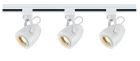 Nuvo TK413 Track Lighting Kit; 12 watt LED; 3000K; 36 degree; Pinch back shape; White finish