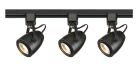 Nuvo TK414 Track Lighting Kit; 12 watt LED; 3000K; 36 degree; Pinch back; Black finish