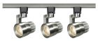 Nuvo TK427 Track Lighting Kit; 12 watt LED; 3000K; 36 degree; Round shape with angle arm; Brushed nickel finish