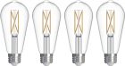 Bulbrite 776244 (LED7ST18/40K/FIL/D/B/2/4P) 7W LED ST18 4000K FILAMENT E26 DIM - 4PK