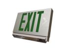 Maxlite EXAC-GW (108898) THIN ALUMINUM EXITS COMBO GREEN, BATTERY BACKUP