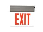 Maxlite EXE-RS1S (105539) EDGELIT EXIT, RED LETTERS, SILVER, 1 SIDE, BATTERY BACKUP