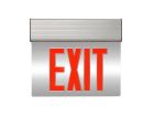 Maxlite EXE-RS2S (105540) EDGELIT EXIT, RED LETTERS, SILVER, 2 SIDE, BATTERY BACKUP
