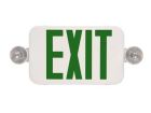 Maxlite EXTC-GW (105544) THIN EXIT  EMERGENCY COMBO, GREEN LETTERS, WHITE, BATTERY BACKUP