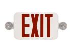 Maxlite EXTC-RW (105543) THIN EXIT  EMERGENCY COMBO, RED LETTERS, WHITE, BATTERY BACKUP