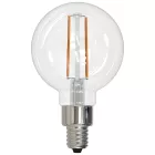 Bulbrite 862926 (LED2G16/27K/FIL/3-6PK) 2.5W LED G16 2700K FILAMENT E12 FULLY COMPATIBLE DIMMING-6PK